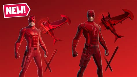 New DareDevil Bundle Showcase in Fortnite! (DareDevil Outfit, Glider, Pickaxe and Backbling ...