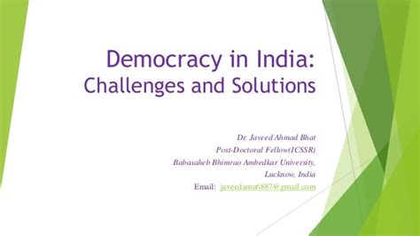 Challenges of indian democracy