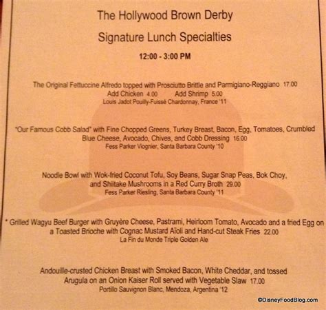 Review: Lunch at The Hollywood Brown Derby in Disney's Hollywood Studios | the disney food blog