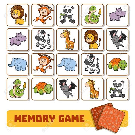 Juegos De Memoria De Animales Para Niños | Juegos