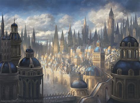 ArtStation - MtG: Azorius Plains for Ravnica Allegiance