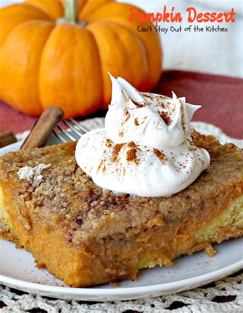 Pumpkin Dessert – Can't Stay Out of the Kitchen