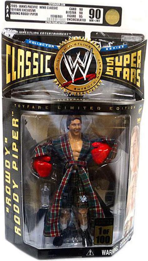 WWE Wrestling Classic Superstars Exclusives Boxing Rowdy Roddy Piper Exclusive Action Figure AFA ...