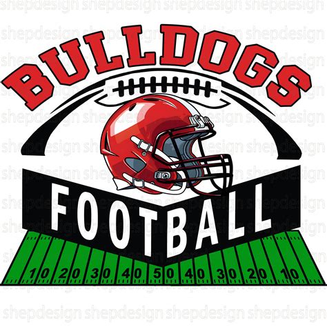 Bulldog Football PNG Digital Download, High Quality 300 DPI Commercial ...