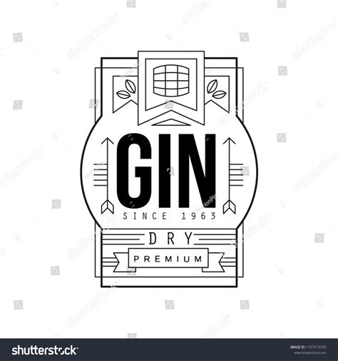 2,196 Gin bottle label vector Images, Stock Photos & Vectors | Shutterstock