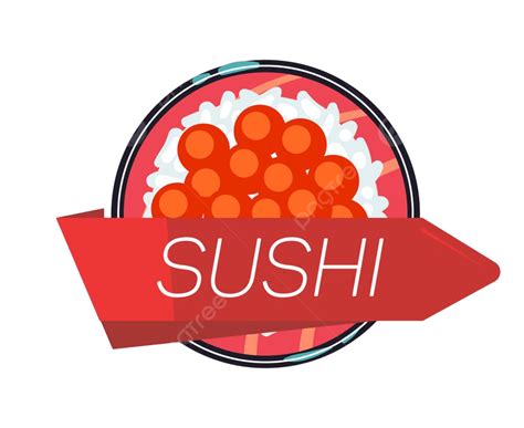 Sushi Japanese Food Vector Art PNG, Japanese Sushi Menu Vector Illustration Template, Decoration ...