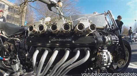 Motorcycle Powered By A Lamborghini V12 – Engine Swap Depot