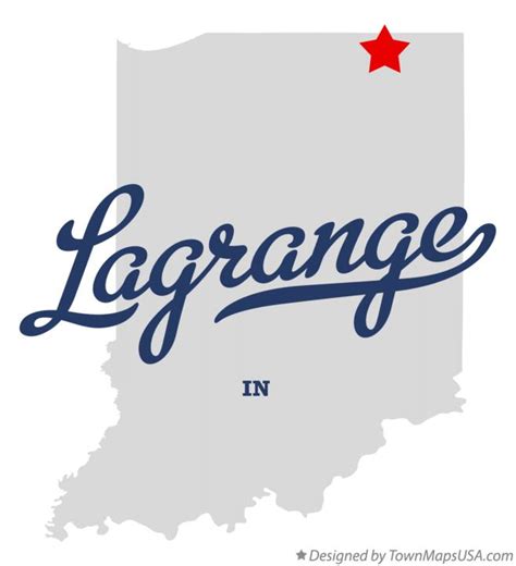 Map of Lagrange, IN, Indiana