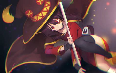 Wallpaper girl, MAG, anime, art, Kono Subarashii sek'ai is Shukufuku wo, Megumin images for ...