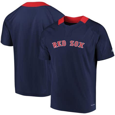 Men's Boston Red Sox Majestic Navy/Red Big & Tall Never Wanna Cool Base ...