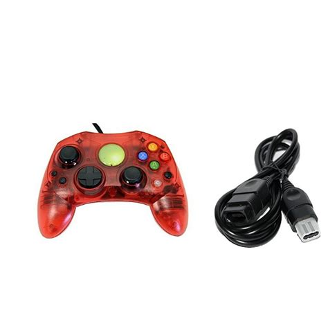 Red Xbox Original Controller Bundle Controller And Extension Cable By Mars Devices - Walmart.com ...