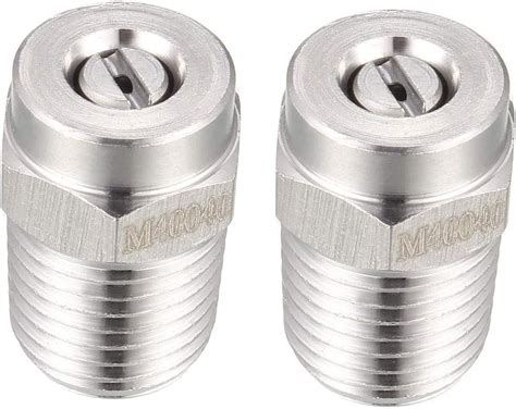 Amazon.com: uxcell Pressure Washer Nozzle, 1/4NPT Thread Spray Tip, 2 Pcs (40 Degree, 1.2mm ...