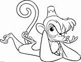 Coloring Pages Disney  Aladdin Abu coloring N2 Best sketch template