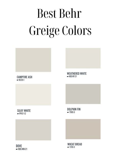 2024 Best greige Paint Colors | Greige paint colors, Greige paint, Room paint colors