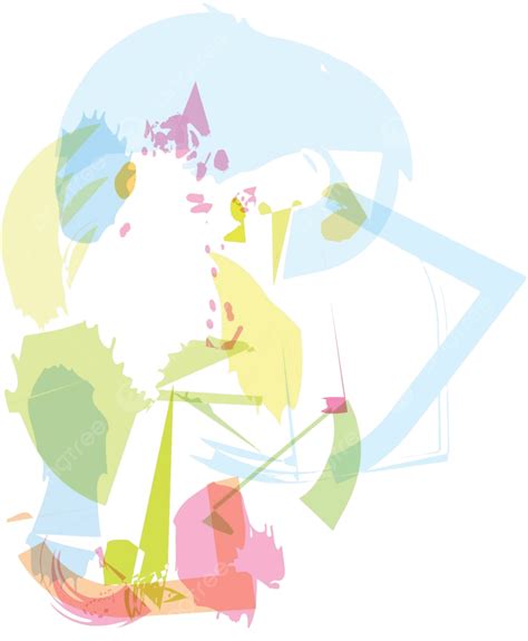 Abstract Colorful Composition Art Transparent Transparency Vector, Art, Transparent ...