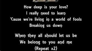 The Lyrics Of The Bee Gees- How Deep Is Your Love Chords - Chordify