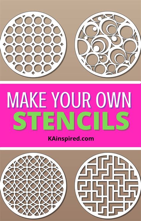 HOW TO MAKE REUSABLE STENCILS | Stencils tutorials, Diy stencil patterns, Stencil diy