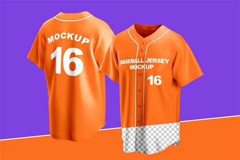 Premium PSD | Baseball Jersey Mockup