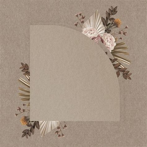 Floral paper frame aesthetic Instagram | Premium PSD - rawpixel