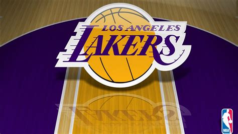 Los Angeles Lakers Logo In Stadium Floor Background HD Lakers ...