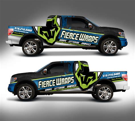 FierceWraps Truck Wrap Design