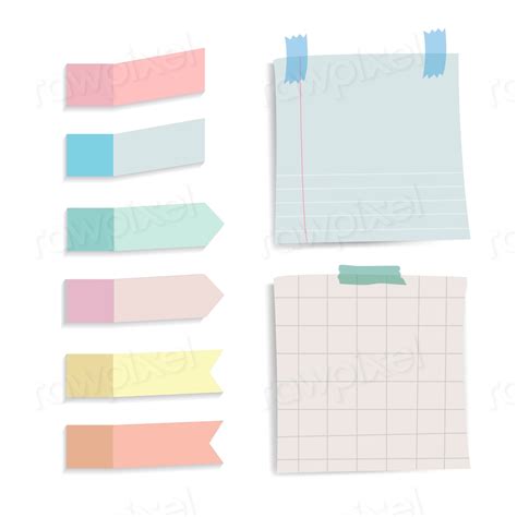 Colorful reminder notes vector set | Premium Vector - rawpixel