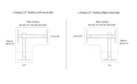 Executive Standing Corner Desk - L Shaped sit stand desk Base Only ...