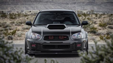 Pictures Subaru Impreza, WRX, STI Black Cars Front 1920x1080