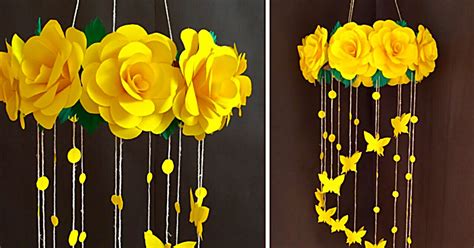 DIY Paper Rose Mobile