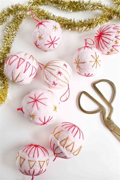 DIY Festive Felt Christmas Ornaments