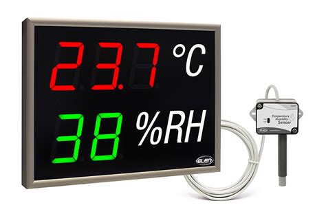 Temperature and humidity led displays and sensors | Elen