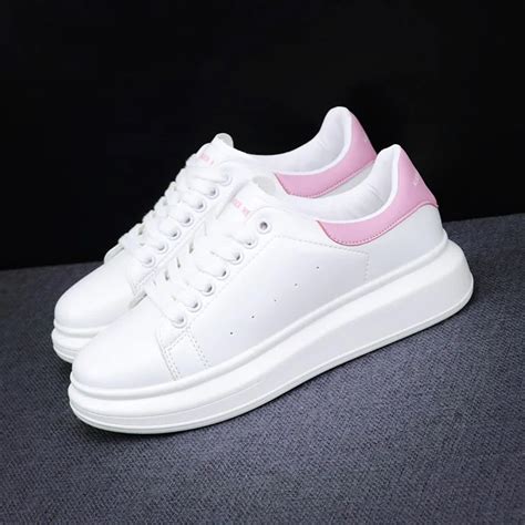 2019 New Designer Wedges White Shoes Female Platform Women Sneakers Tenis Feminino Casual Female ...