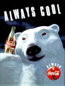 Coca-Cola polar bear "Always cool" 1993