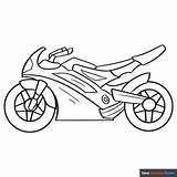 Motorcycle Coloring Page  Easy Drawing Guides sketch template