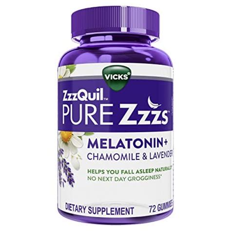 ZzzQuil Pure Zzzs, Melatonin Sleep Aid Gummies with Lavender,