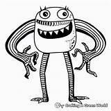 Silly Monster Coloring Pages  Free & Printable sketch template