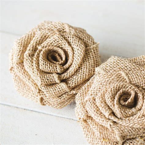 No-Sew DIY Burlap Roses - Six Clever Sisters | Burlap roses diy, Burlap ...