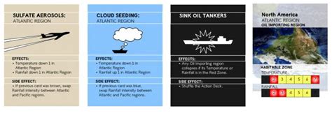 Geoengineering 101 card drafts | Board Game Designers Forum