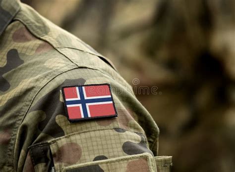 Flag of Norway on Military Uniform. Army, Troops, Soldiers Stock Image ...