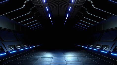 Modern futuristic sci-fi background, Spaceship interior video loop 10419794 Stock Video at Vecteezy