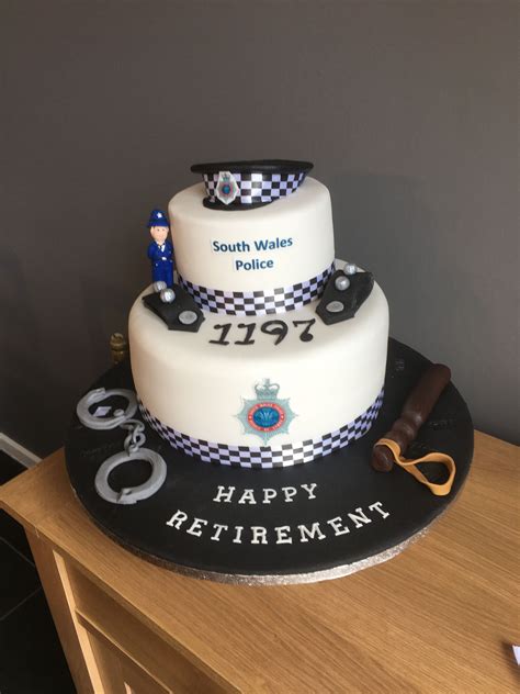 Police Retirement Cake Ideas