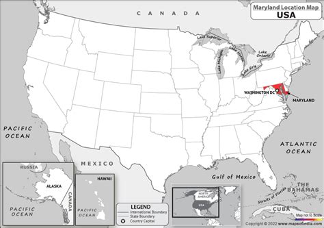 Where is Maryland Located in USA? | Maryland Location Map in the United States (US)