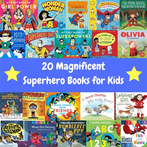 20 Magnificent Superhero Books for Kids - Fun with Mama