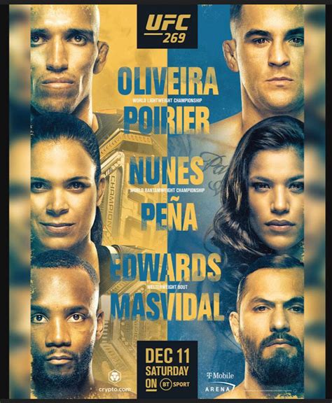 UFC 269 poster just dropped 🔥 : r/ufc