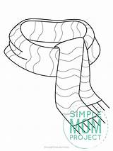 Free Printable Scarf Template – Simple Mom Project sketch template