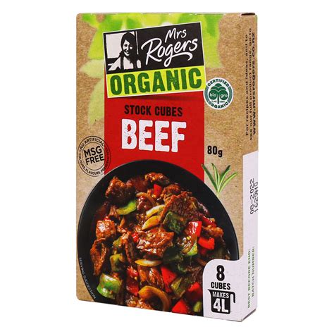 Organic Beef Stock Cubes | Mrs Rogers