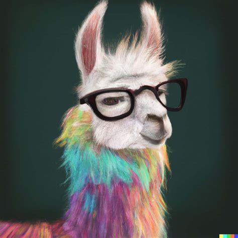 Download Nerd Funny Llama With Glasses Picture | Wallpapers.com