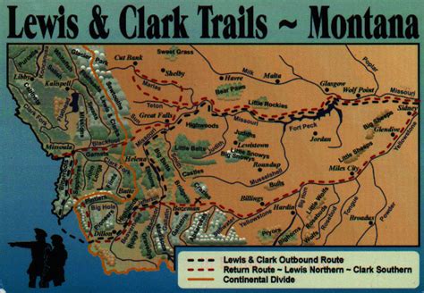 Lewis And Clark Route Map Montana - Bunnie Valentia