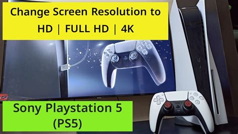 PS5 : How to Change Screen Resolution HD, FULL HD, 4K | Sony PlayStation 5 - YouTube