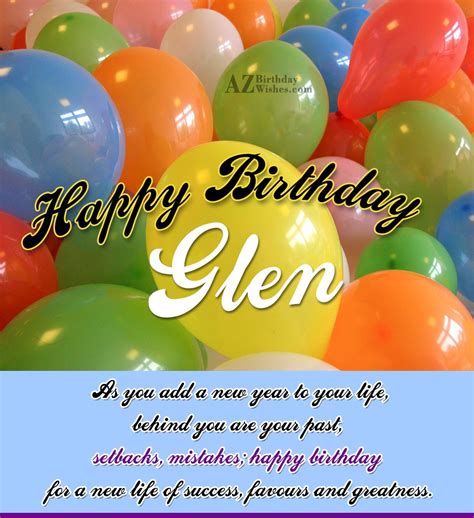 Happy Birthday Glen